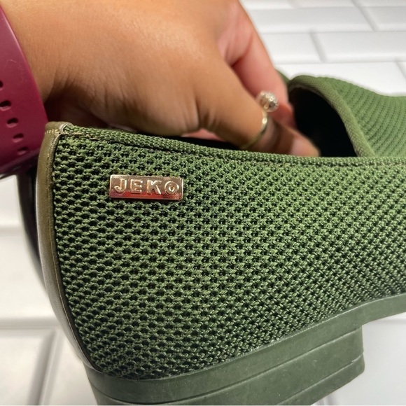 Men's Jeko Green‎ Mesh Slip-On Loafers Driving Shoes Size 8 - Picture 8 of 10